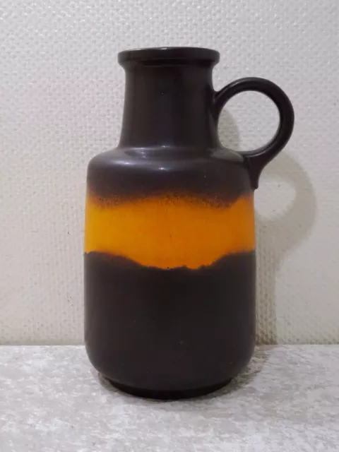 XXL Rockabilly Design Kunstkeramik Vase Krug Vintage um 1960 - 39 cm