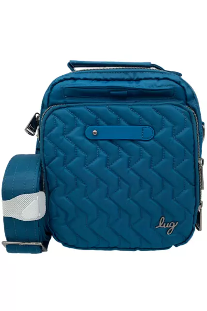 Lug RFID Crossbody with Charm Bar Skeeter Ocean Blue