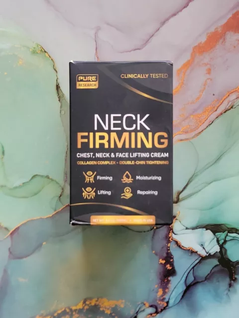 Pure Research Neck Chest Face Firming Lifting Moisturizing Cream 3.4 oz Sealed