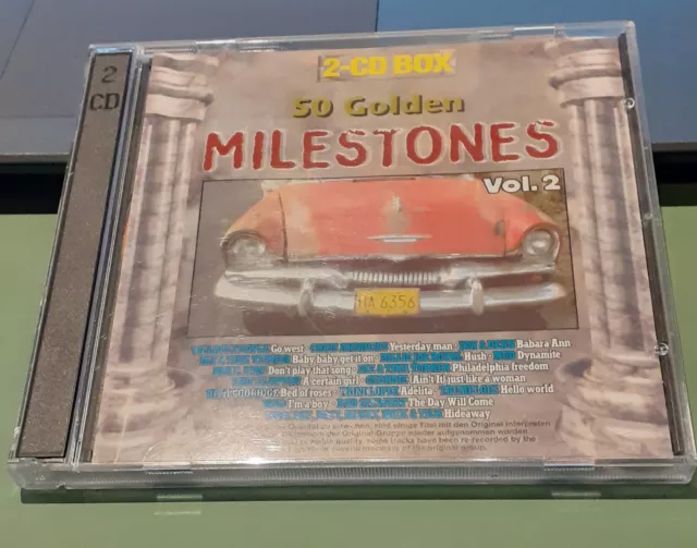 2 CDs 2-CD-Box 50 Golden Milestones Vol. 2 Village People Trini Lopez Ike & Tina