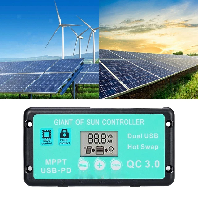 Regulador de carga PWM USB ajustable conversión de potencia actividades al aire libre