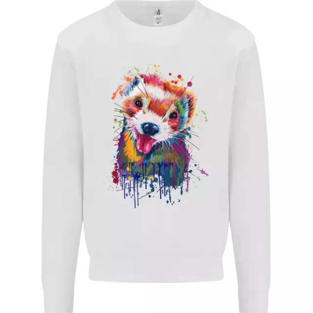 Ferret Watercolour Kids Sweatshirt Jumper