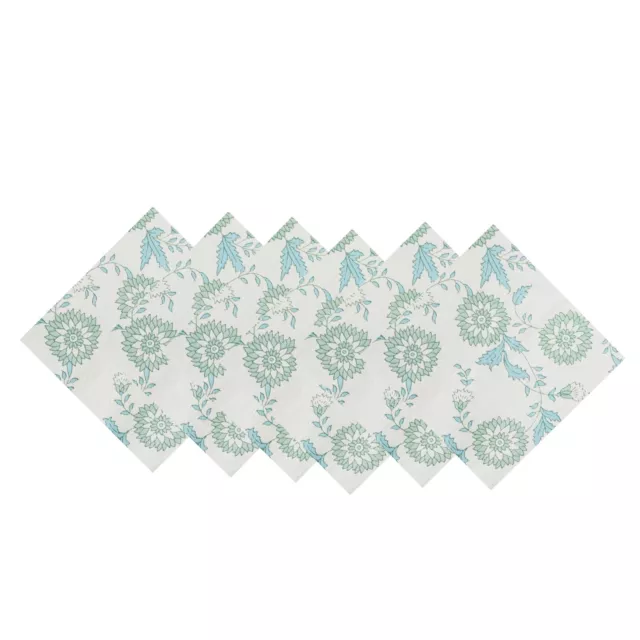 Floral Algodón Estampado Comedor Decoración de Mesa Servilletas Indio Tela 48 PC