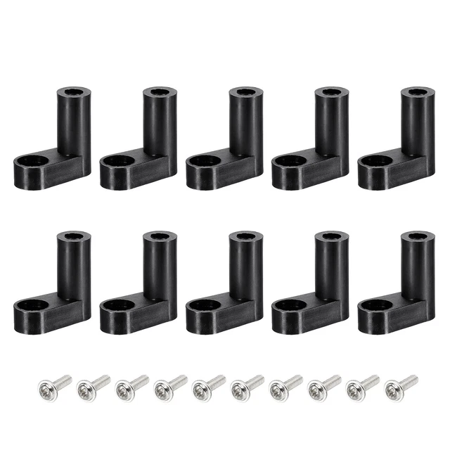 PCB Plástico Fijo Pies Circuito Placa Separador Negro Espaciador 20mm, 50 Set