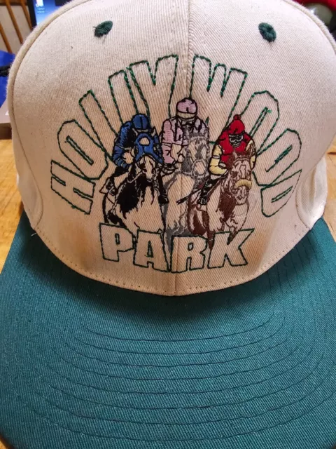 Vintage 1990'S Hollywood Park Racetrack Horse Racing Jockey Snapback Cap Hat