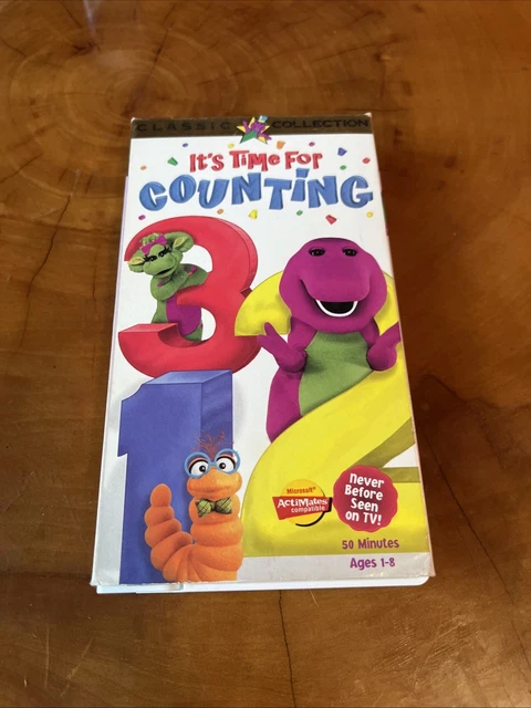 BARNEY IT’S TIME For Counting Classic Collection VHS Video Tape Sing ...