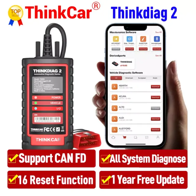 BMW Mini Vollsystem Diagnose Scanner Tool Bluetooth App iOS Android 2024 TDiag