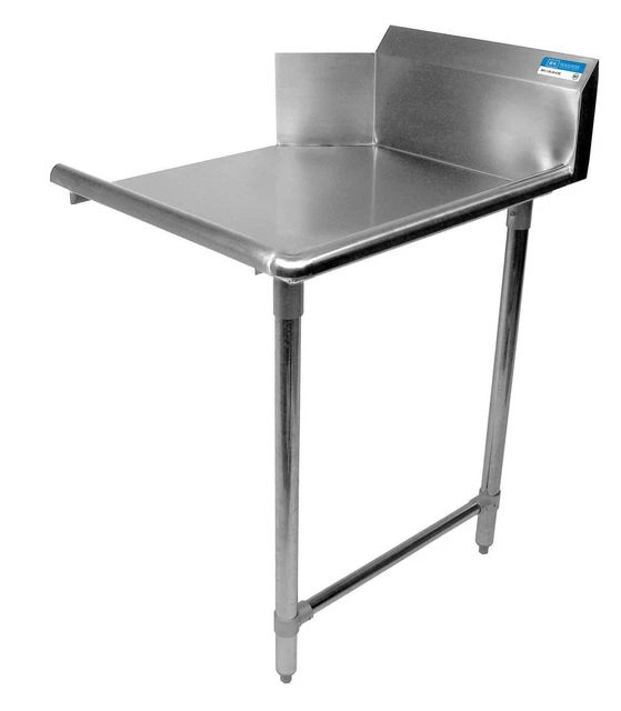 BK Resources BKCDT-26-R-SS 26" Clean Straight Dishtable Right Side w/ S/s Legs