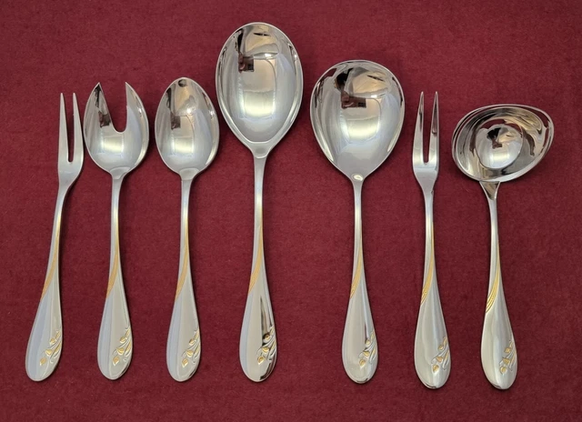 Wmf Impression Cromargan Vorleger 10 teiliges Servierbesteck u.a Salatbesteck