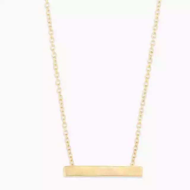 Gorjana Bespoke Plate Necklace (Gold) 2