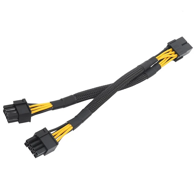 1X(1PCS GPU PCIe 8 Pin Female to Dual 2X 8 Pin (6+2) Male PCI Express 6833