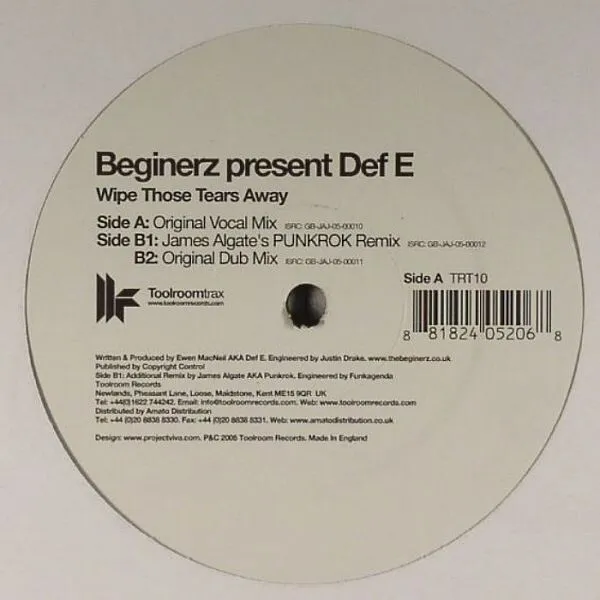 Beginerz/Def E- Wipe Those Tears Away 2005 TRT-10 Vinyl 12'' Vintage