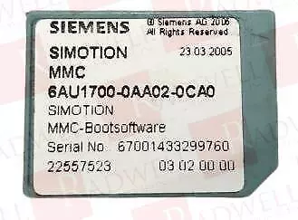 Siemens 6Au1700-0Aa02-0Aa0 / 6Au17000Aa020Aa0 (New In Box)