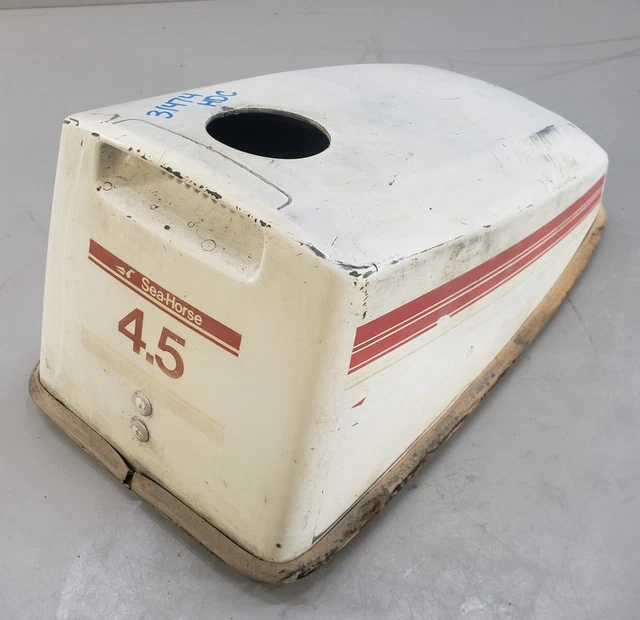 391587 0391587 Johnson Evinrude 1982 Seahorse Hood Engine Cover Cowl 4.5 (5) HP