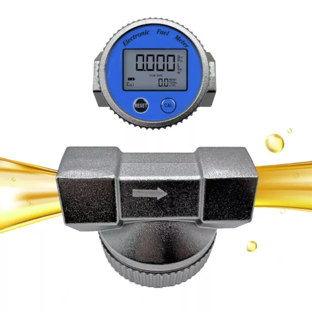 Digital Turbines Flow Meter Waterproof Digital Display Flowmeter Simple Installs