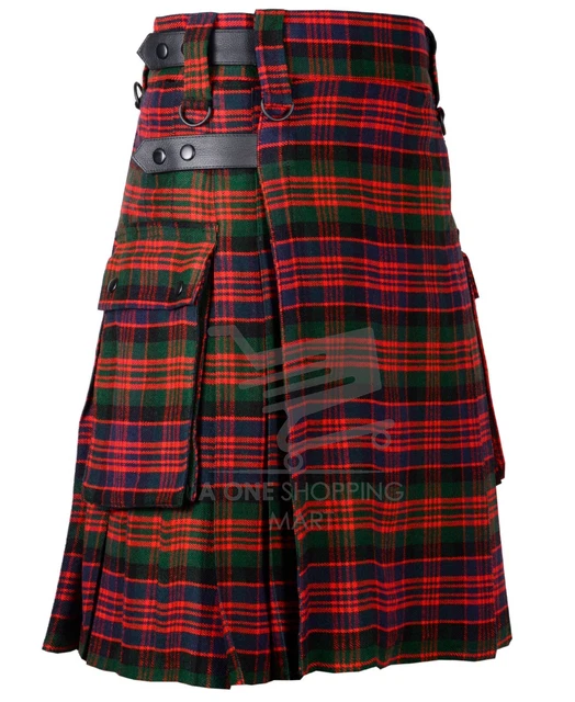 Macdonald 8 Yard Tartan Scottish Kilt Custom Made Kilt Kilt 60+ colors Handmade