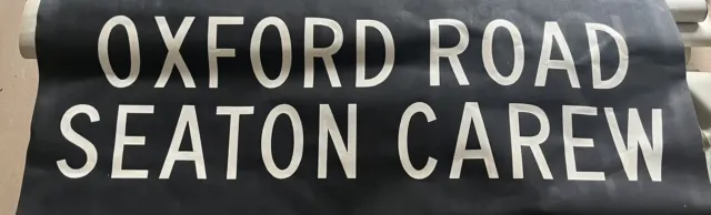 Oxford Road Seaton Carew - Hartlepool 2510 Linen Bus Destination Blind 35” Gift