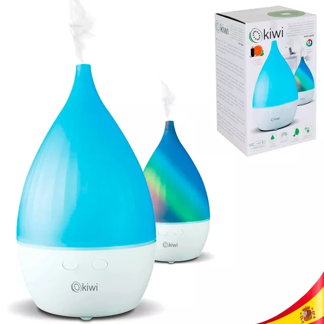 Humidificador con Aceite Naranja INCLUIDO Difusor de Aromas con Luz LED Colores