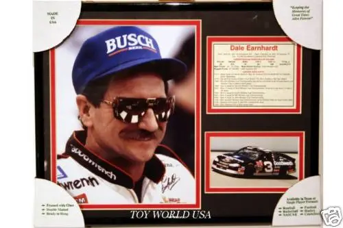 Dale Earnhardt #3 FRAMED GLASS Double Matted