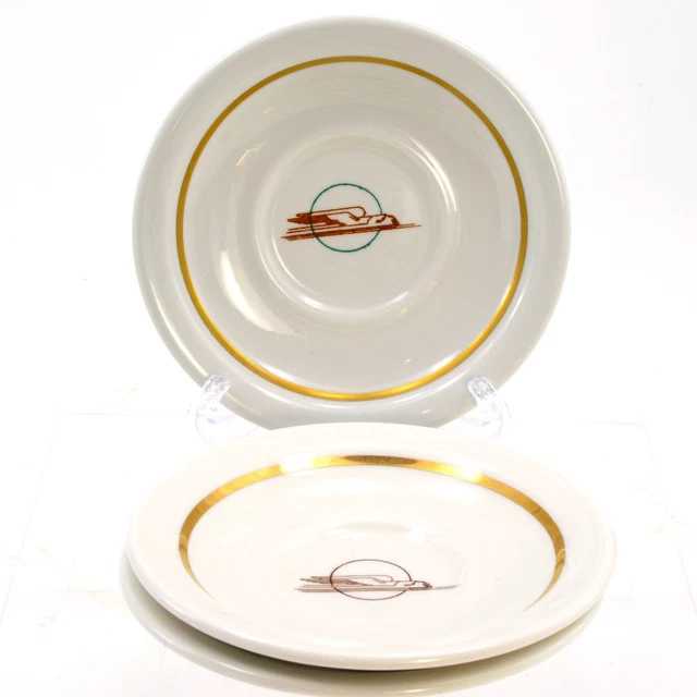 Three (3) Union Pacific Railroad Corp Winged Zephyr Streamliner saucers