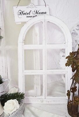 Bianco DRULINE 58 cm Paravento Decorazione per Finestra Legno Rialzo Farfalla Cuore Shabby Chic Cuore 