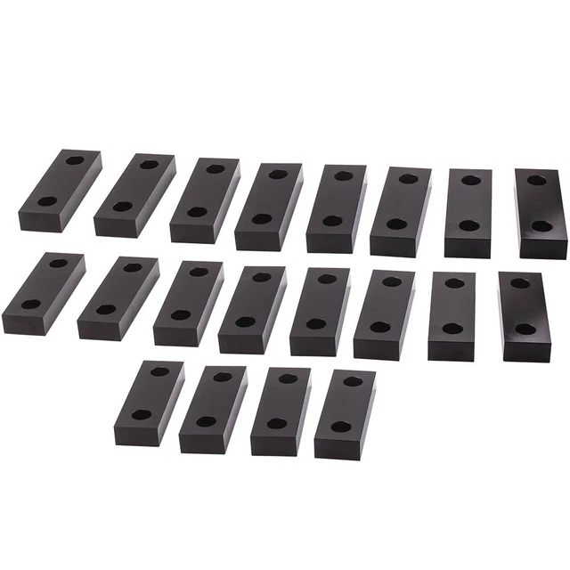 (10 Packs) 6x2x1" Machined Aluminum Soft Jaws for Kurt 6" Vises 6 x 2 x 1