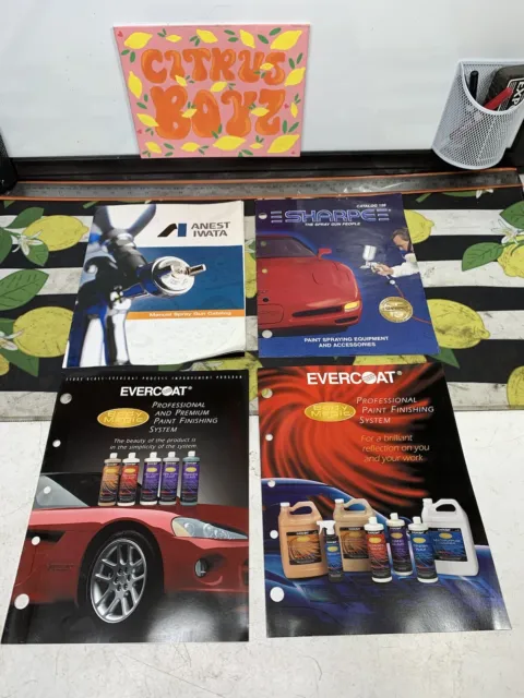 Automotive Paint Body Work Catalog Lot Of 4 Evercoat Anest Iwata Sharpe