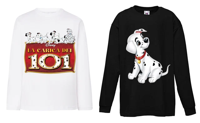 Tshirt maglietta bambino disney carica dei 101 personalizzata con tuo nome