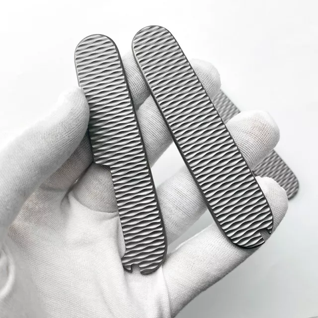 EDC 1Pair Titanium Alloy Handle Patch for 91MM/ 3.58" Vickers Swiss Army Knife