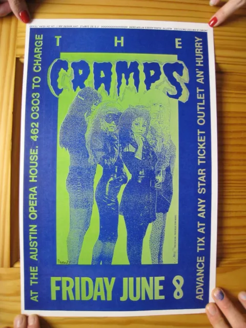 The Cramps Poster June 8 Austin Opera House Punk Rock The Cramps Poster June 8 Austin Opera House Punk Rock
