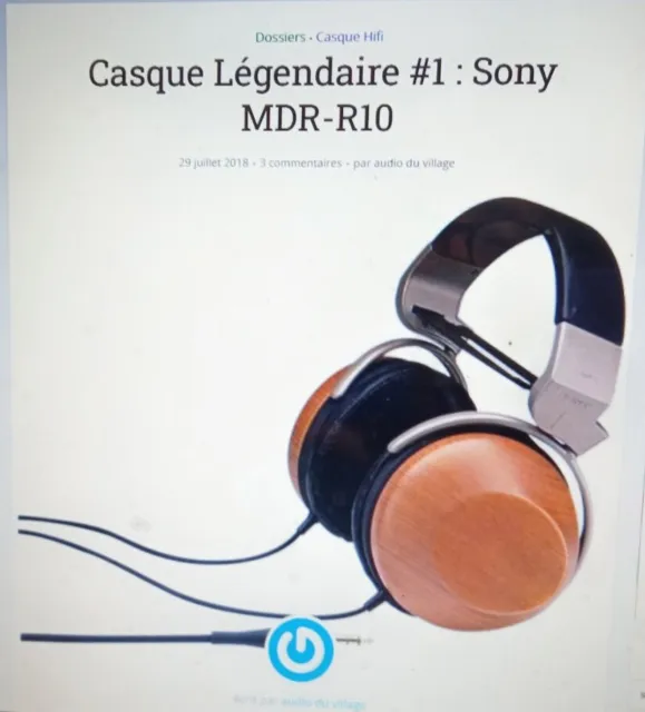 Sony MDR-R10 Home Style Headphones Casque HI-FI Prestige