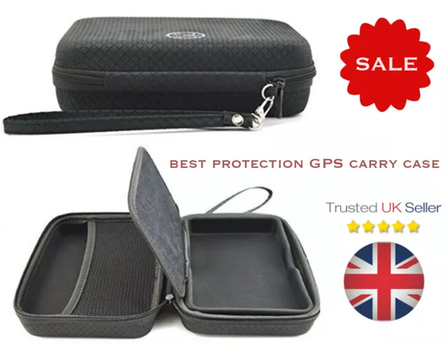 Hard EVA Material Navigation GPS Carry Case for 6” inch Sat Nav Garmin TomTom