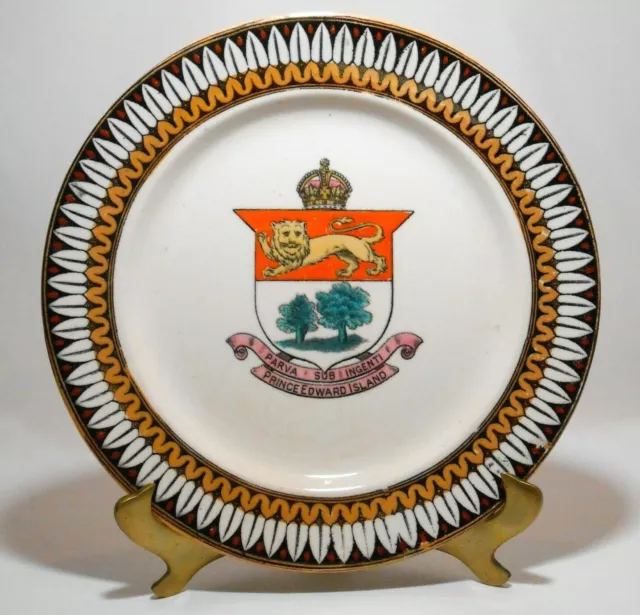 Early 20Th C Vint Adams Turnstall England Prince Edward Island Dec Porcl'n Dish