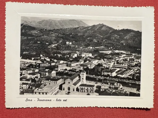 Cartolina - Sora ( Frosinone ) - Panorama - Lato Est - 1950