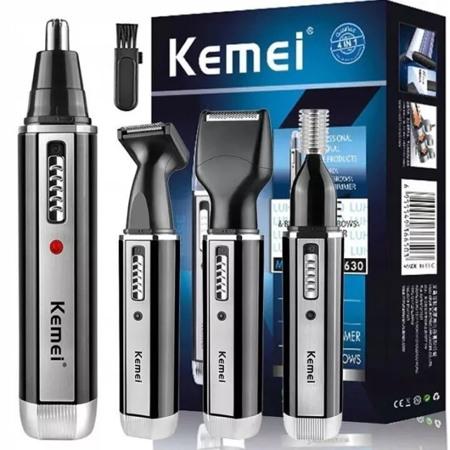 Kemei KM-6630 4in1 Set Barbe Rasoir Nez Cheveux Sourcils Oreilles Tondeuse...