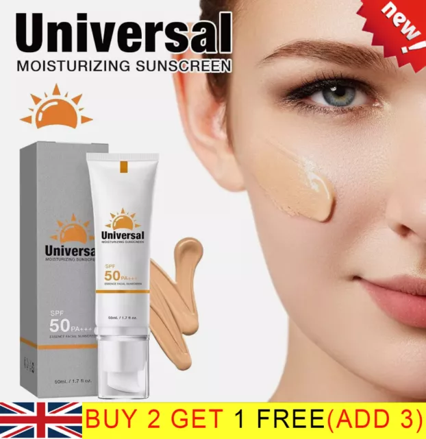 Universal Tinted Sunscreen for Face, Spf 50 Face Moisturizer, Protector Solar UK