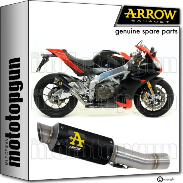 Arrow Exhaust Open Gp2 Gp-2 Black Nichrom Aprilia Rsv4 Rsv-4 2009 09 2010 10