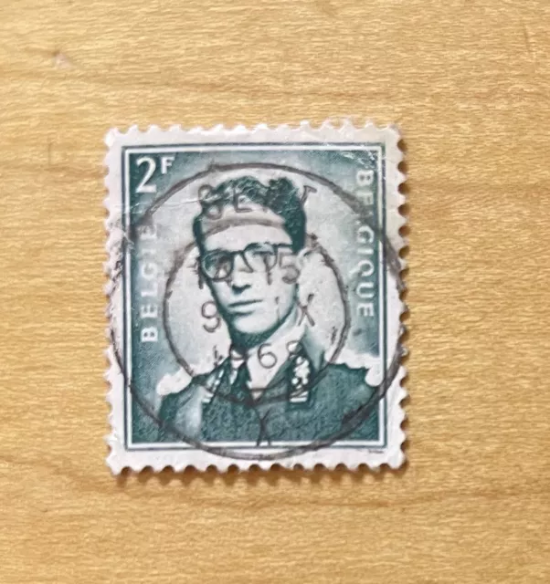 Belgium Stamp Belgie/Belique King Baudouin Blue-gray 2F Used