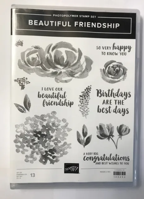 Stampin' Up! BEAUTIFUL FREINDHIP stamp set, flowers, Distinktive style from SU