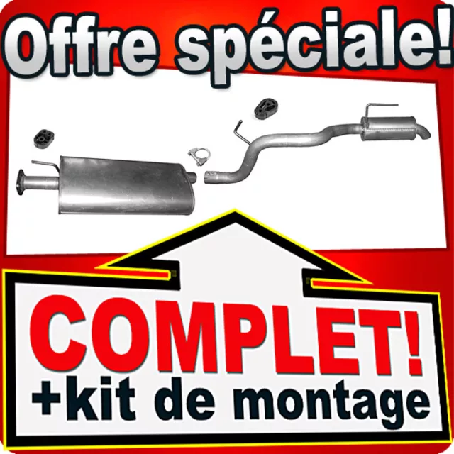 Ligne pot d'échappement pour JEEP CHEROKEE IV (KK) 2.8 CRD CRDi 4x4 2008-2013