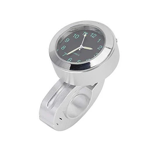 Akozon Moto Guidon Cadran Montre Horloge 22mm/0.87in 25mm/1.0in étanche Antichoc