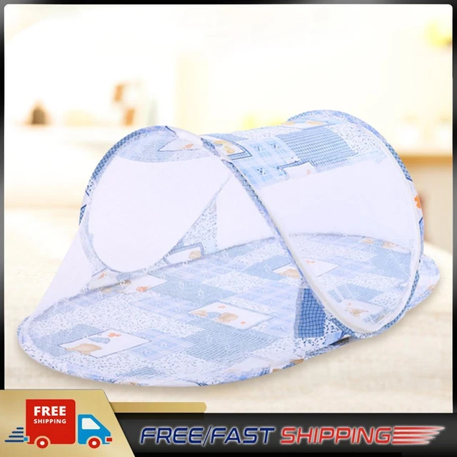 Baby Zubehör faltbar Krippennetz Bettwäsche für Neugeborene (blau)