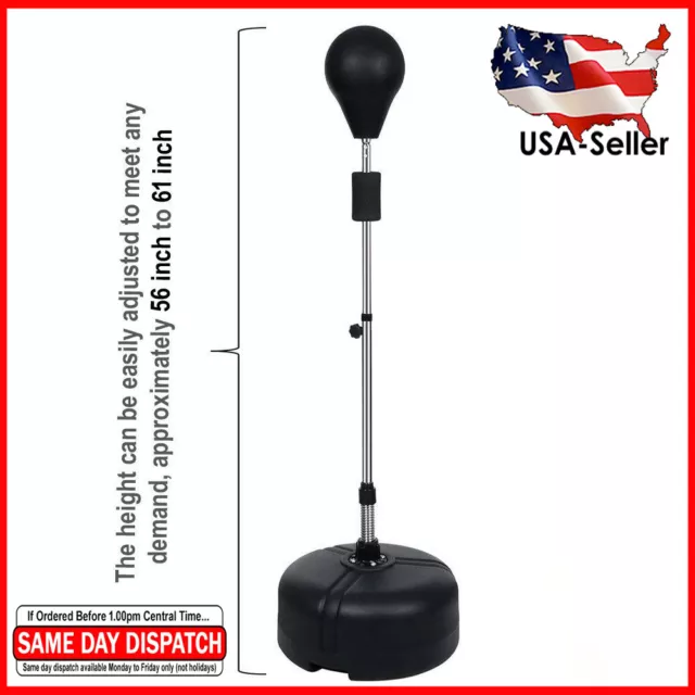 Punching Bag Stand Boxing Adjustable Height Speed Ball MMA Training Adults Teens 2