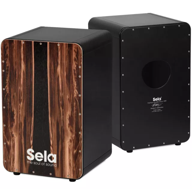 Sela SE089 Cajon Black Dark Nut + Bag + Seat Pad 2