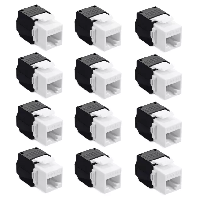 12x module Keystone cat 6 non blindé pour branchement câble RJ45