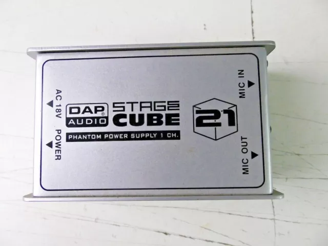 DAP Audio Stage Cube 21 Phantom Power Supply 1 Ch Mikrofon  M-4720