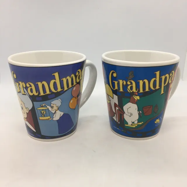 VTG Looney Tunes Tweety Bird Grandma Mug Grandpa mug Foghorn Leghorn 1999 - Read