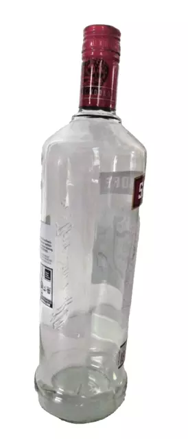 🥛 EMPTY Smirnoff Vodka  BOTTLE 1L - Great Display Item - Bar Pub Decor 🥛 2