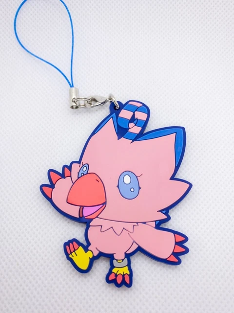 Digimon Portachiavi Cell Phone Strap Biyomon 6 Cm In Gomma Anime Manga
