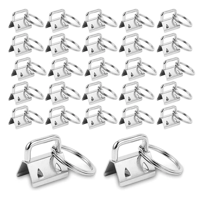 50PCS Lanyard for  Fob Hardware 1 Inch for Keychain and Wristlet Clamp DIY Cr
